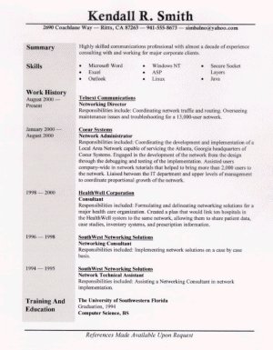 Simple Resume Templates on Simple Resume Samples  8